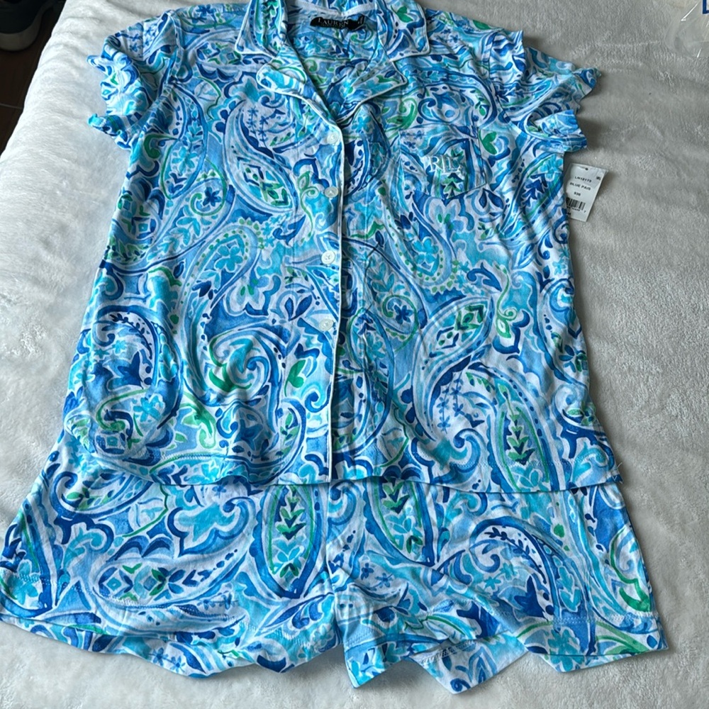 NWT Ralph Lauren 2 piece Pajama Set